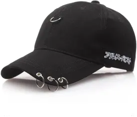 Baseball Cap Outdoor Iron Ring Caps Cotton Snapback Casual Adjustable Dad Hat Hip Hop Hats