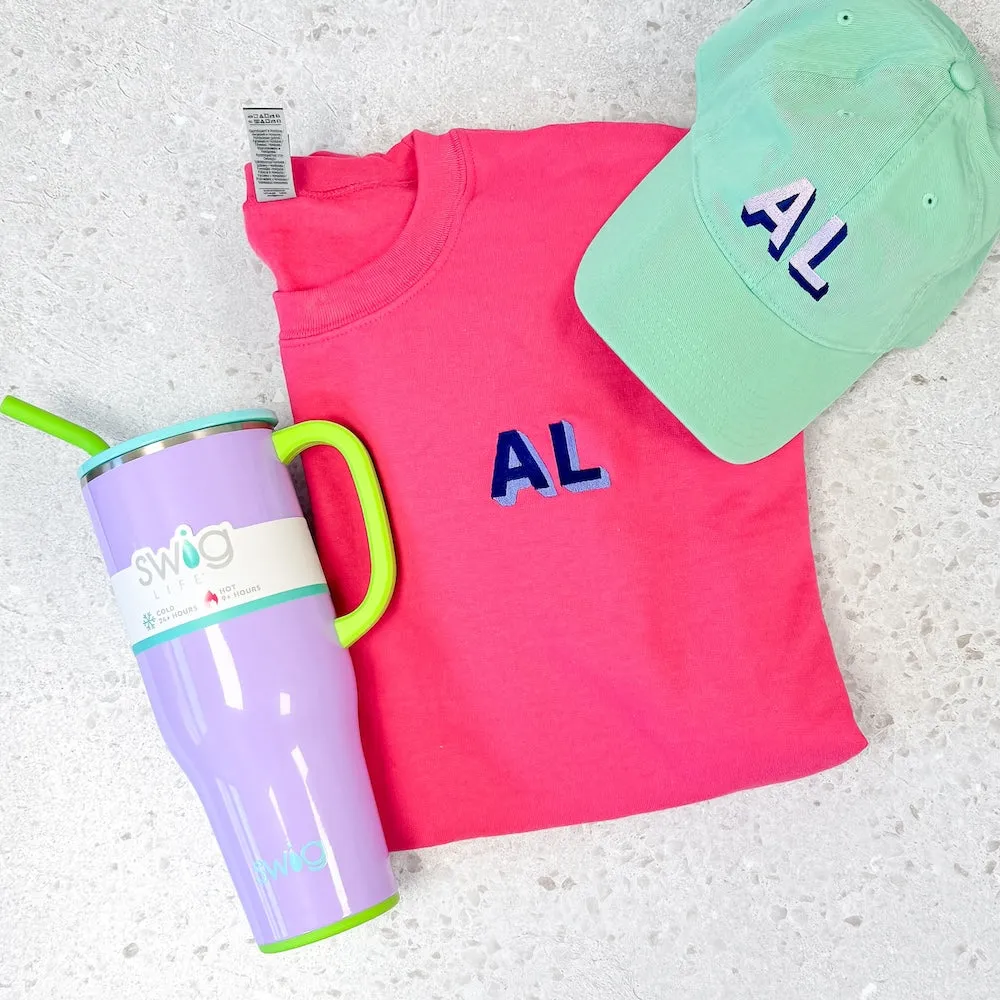 Block Monogram Relaxed Hat