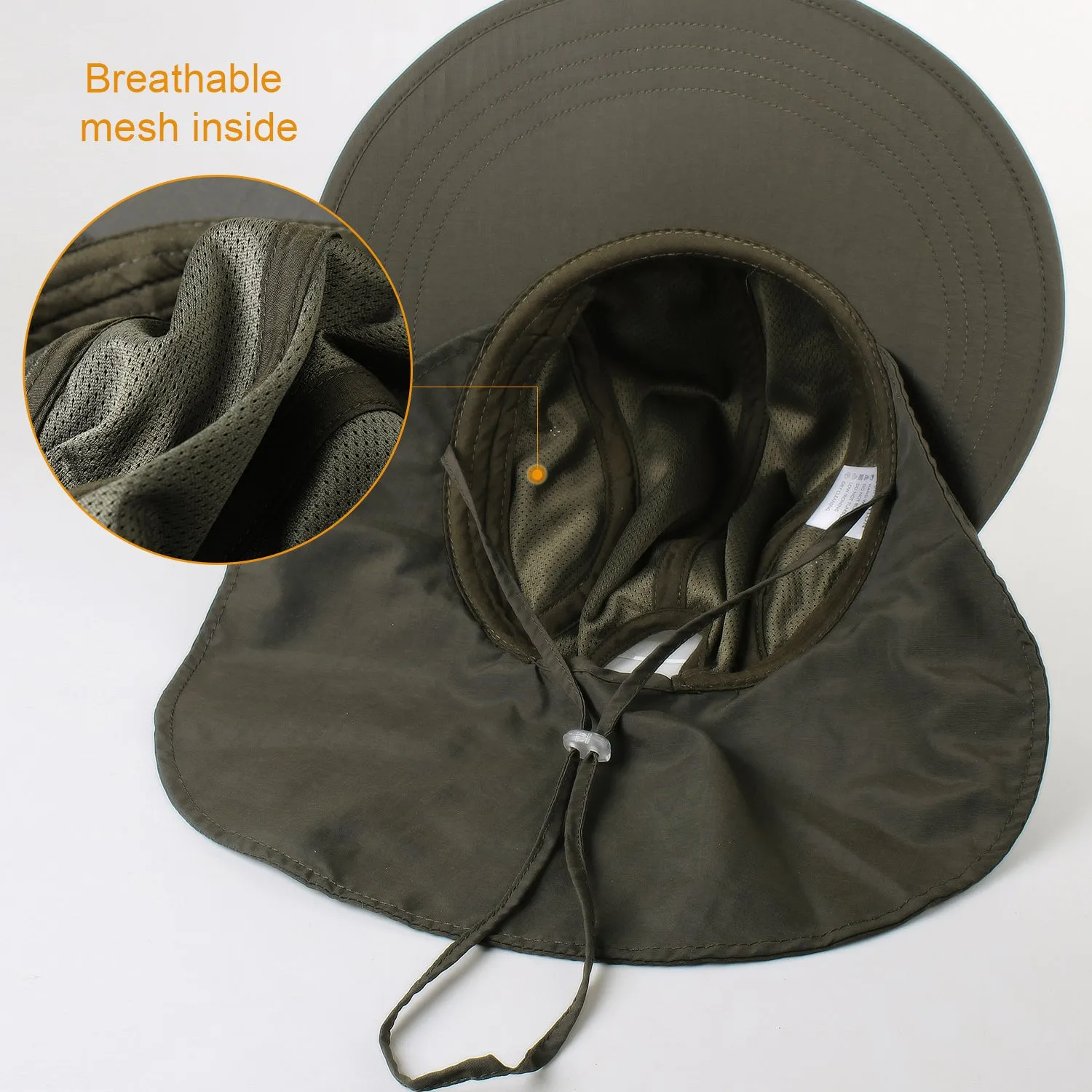 Camptrace Summer Ponytail Wide Brim Sun hat Outdoor Drop Shipping SH056