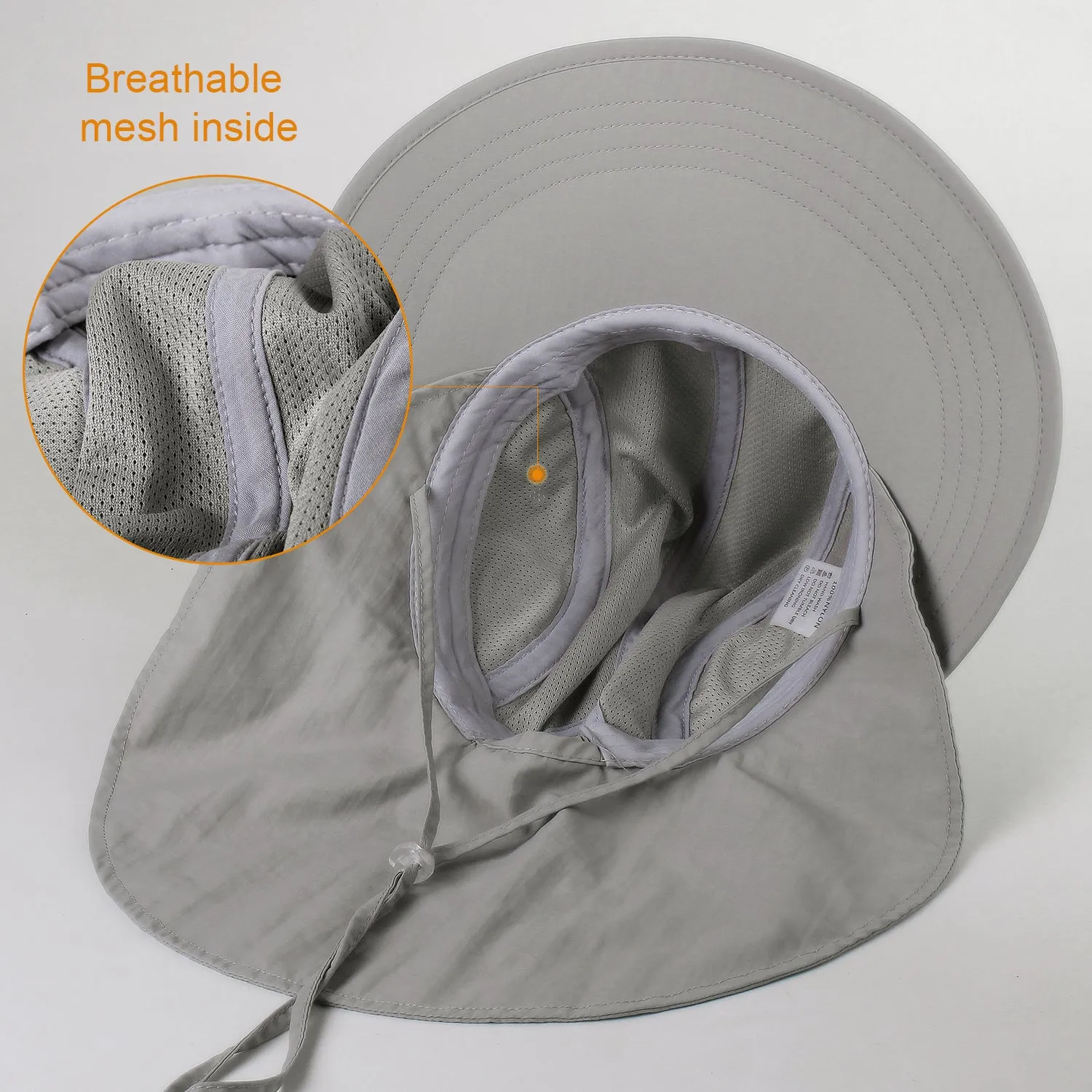 Camptrace Summer Ponytail Wide Brim Sun hat Outdoor Drop Shipping SH056