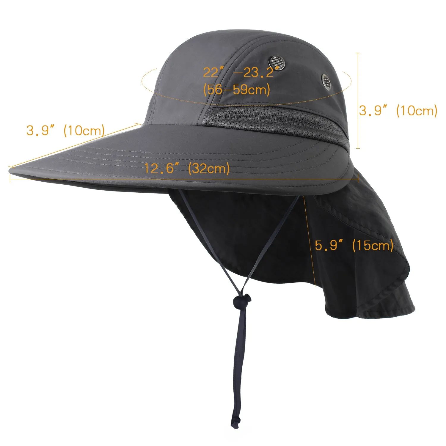 Camptrace Summer Ponytail Wide Brim Sun hat Outdoor Drop Shipping SH056