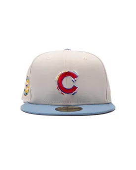 Chicago Cubs Color Brush Fitted Hat