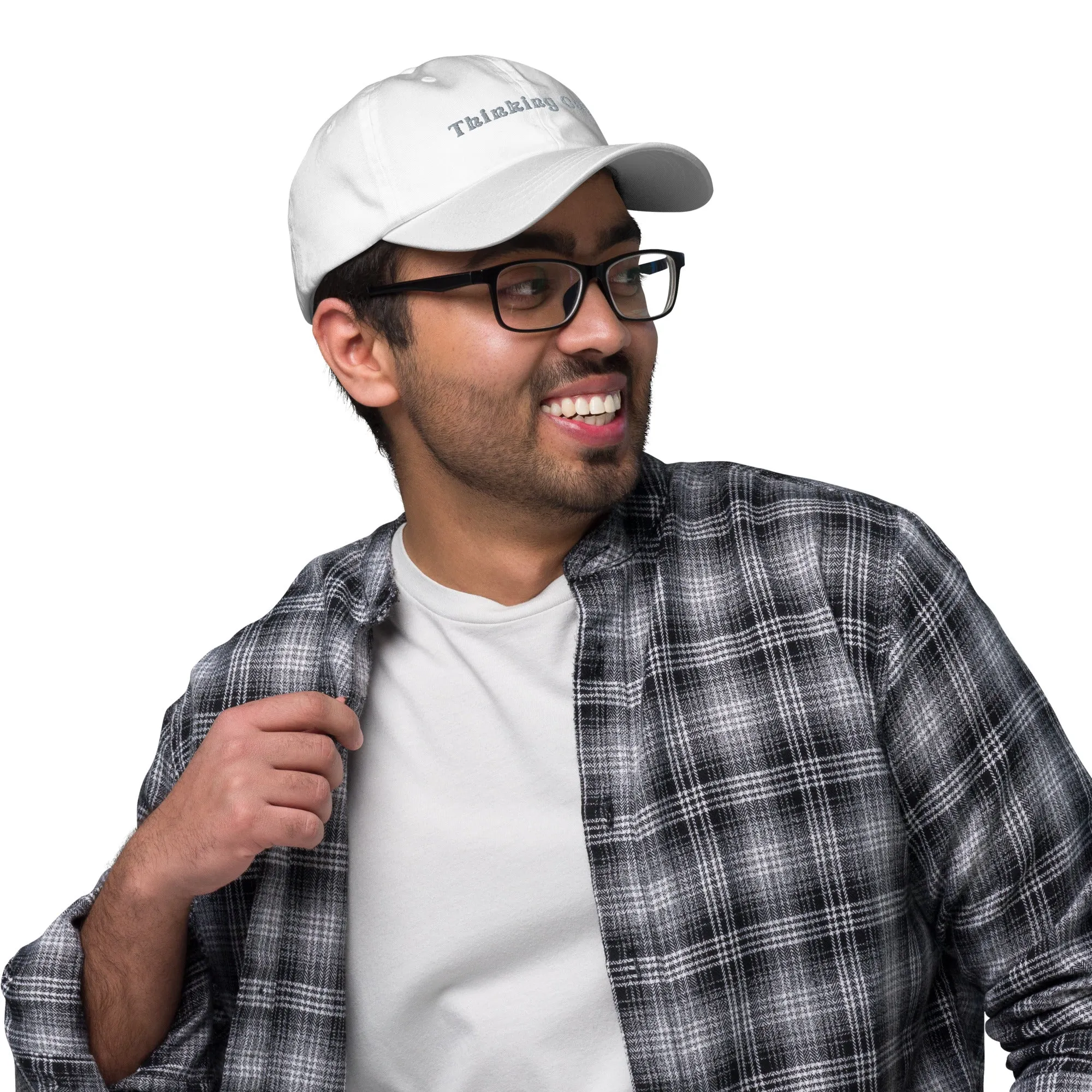 Embroidered Dad Hat Thinking Cap Design, lioness-love