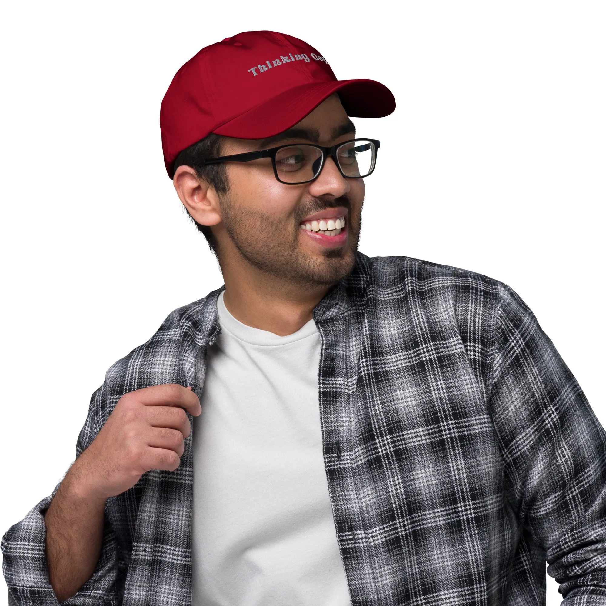 Embroidered Dad Hat Thinking Cap Design, lioness-love