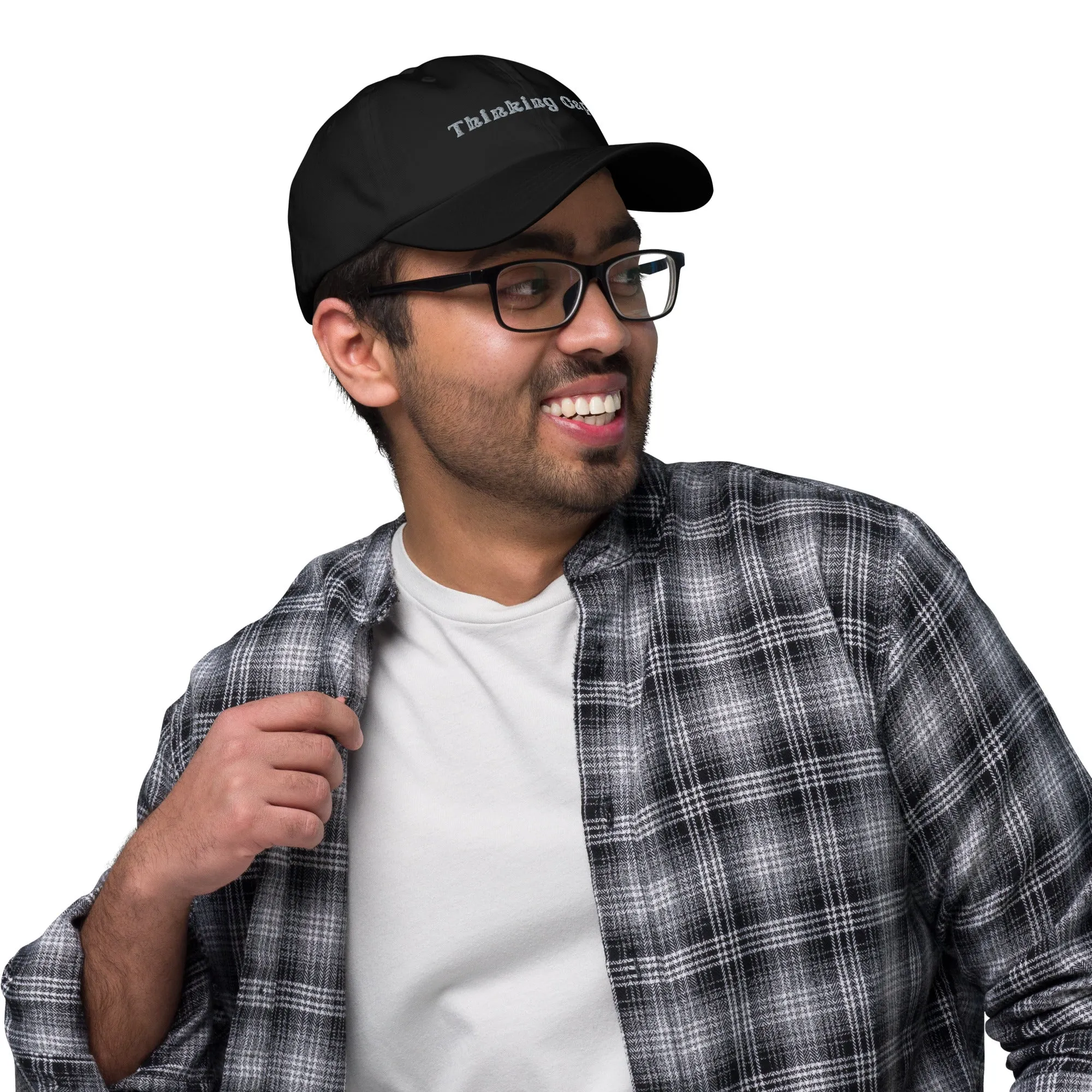 Embroidered Dad Hat Thinking Cap Design, lioness-love