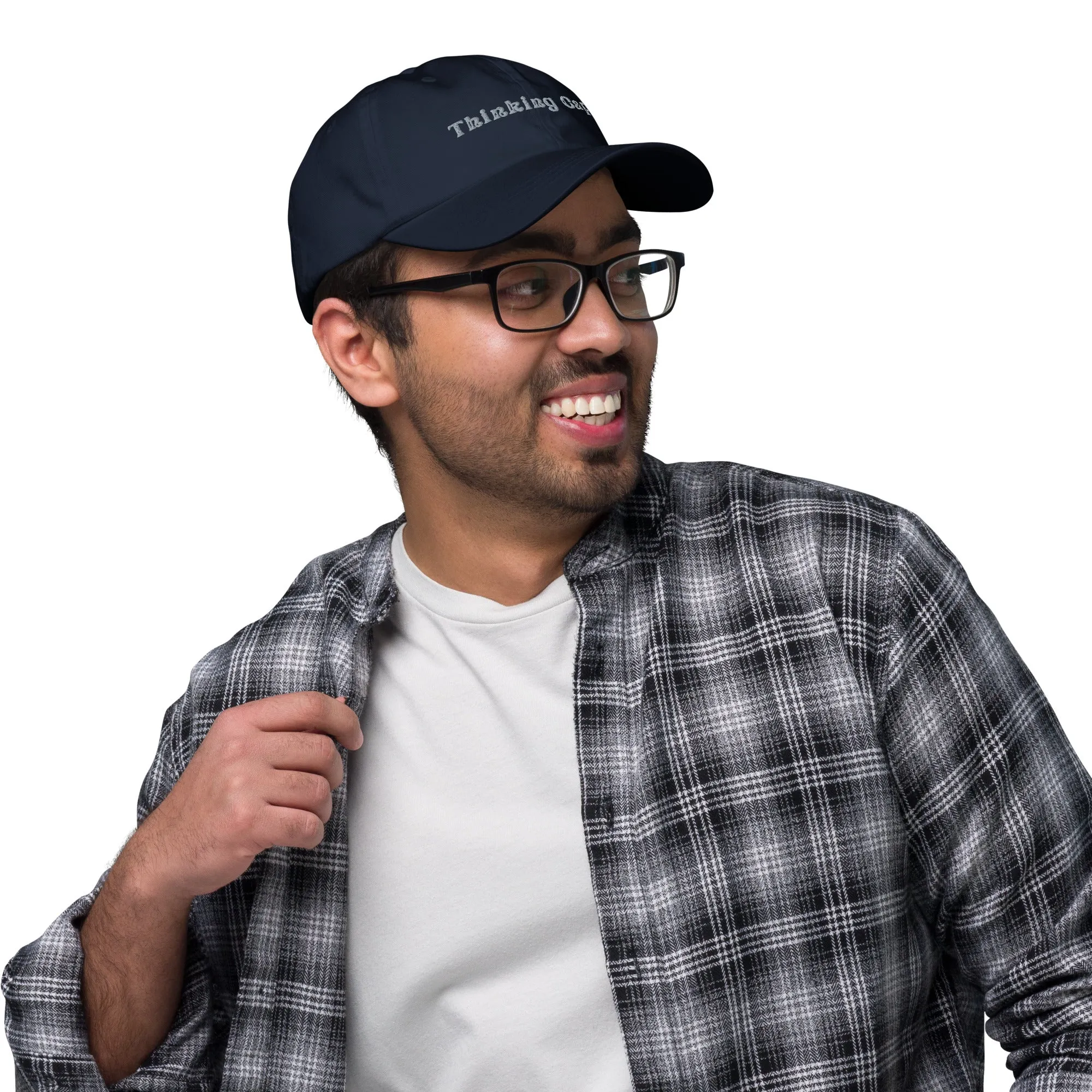 Embroidered Dad Hat Thinking Cap Design, lioness-love