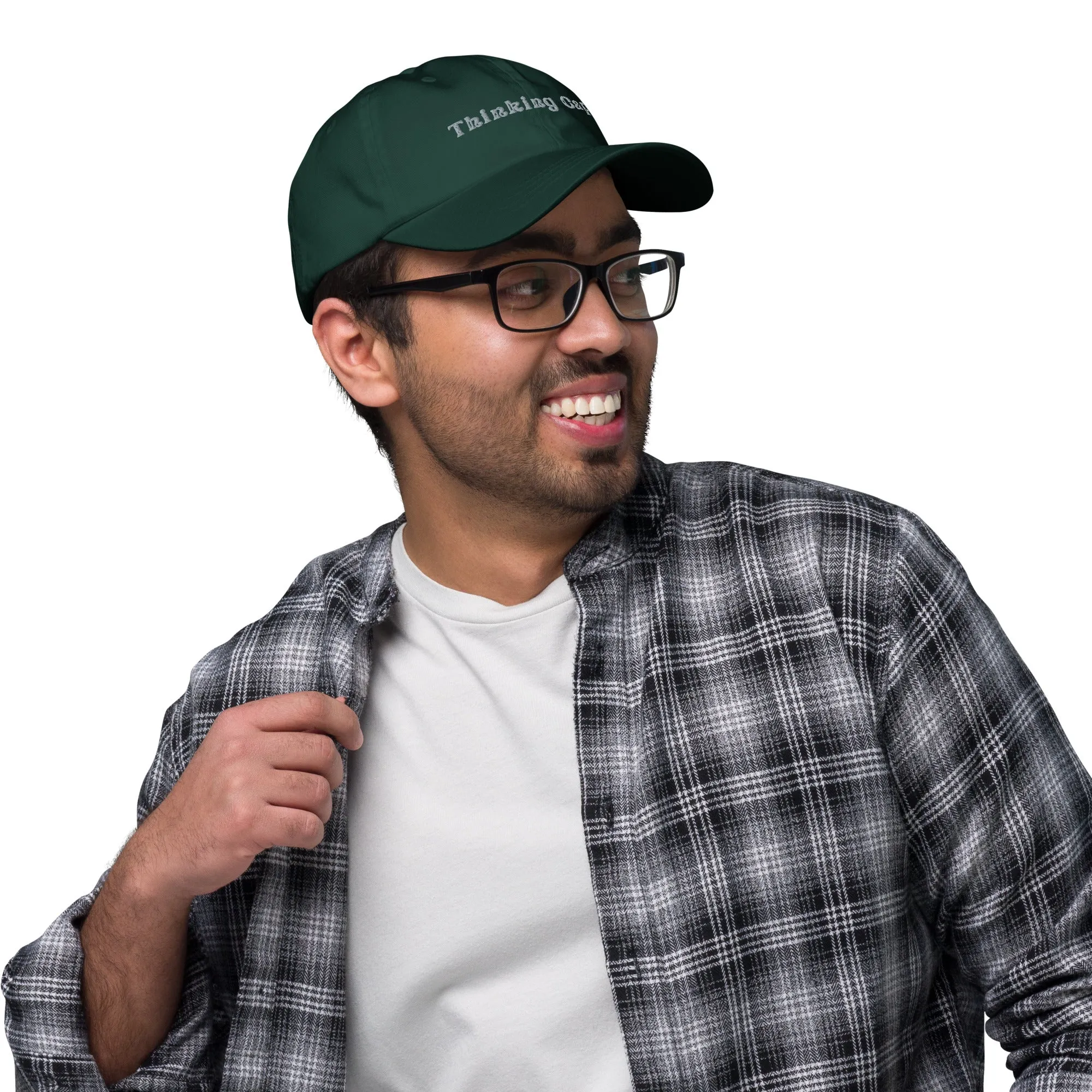 Embroidered Dad Hat Thinking Cap Design, lioness-love