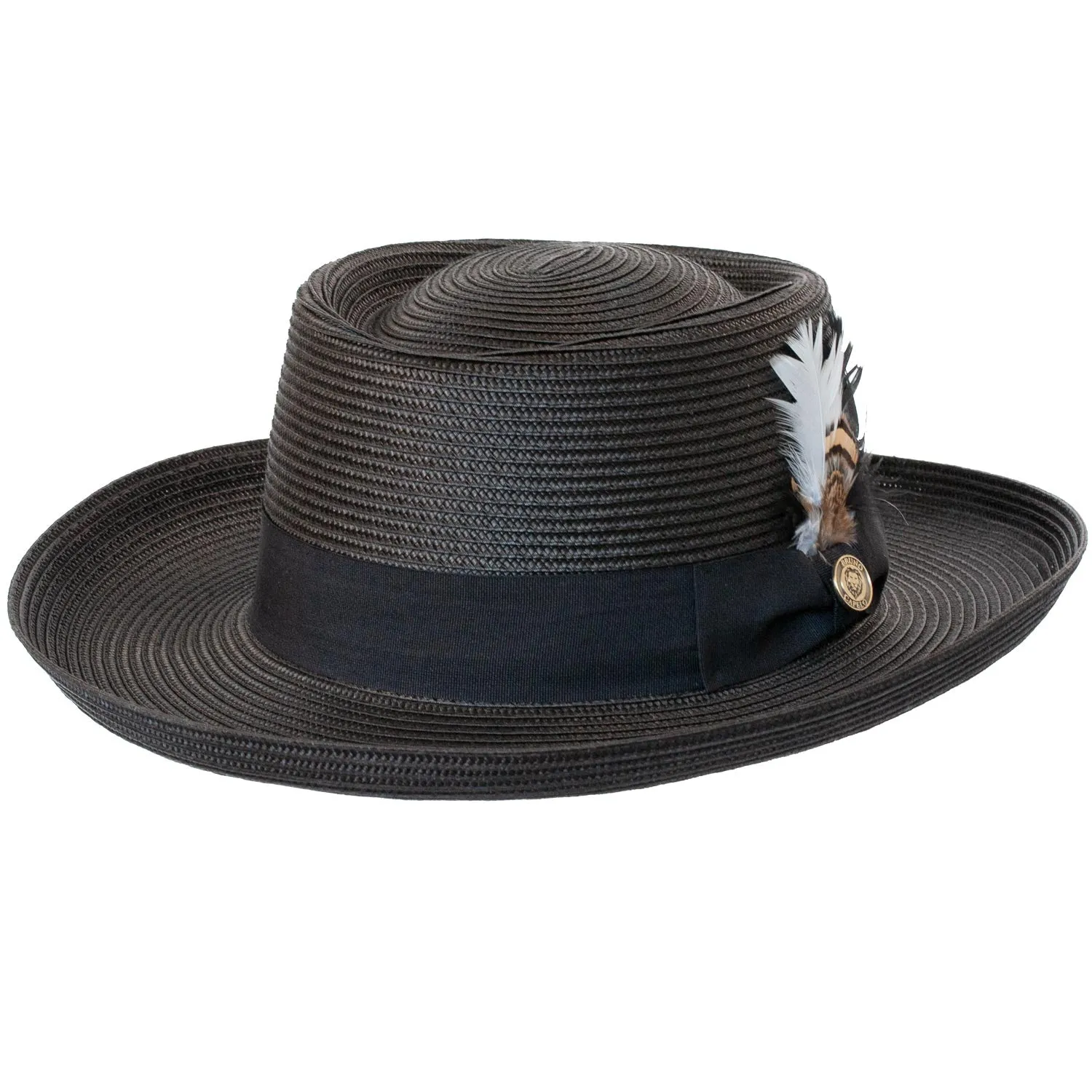 Gambler Straw Wide Brim Hat by Bruno Capelo