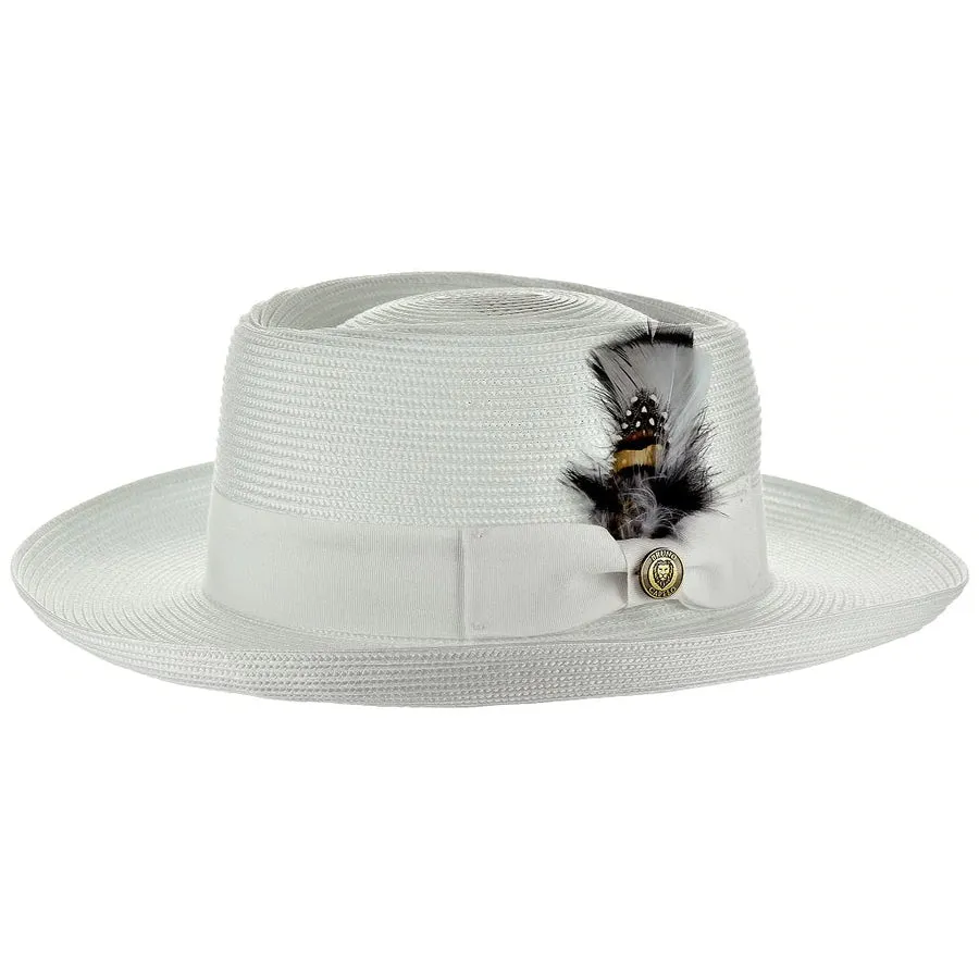 Gambler Straw Wide Brim Hat by Bruno Capelo
