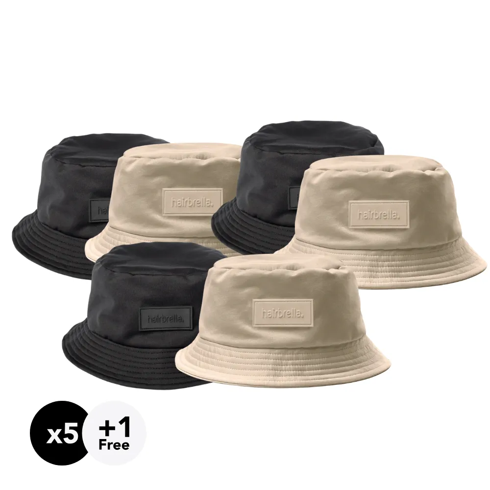 Hairbrella Unisex Bucket Hat XL Gifting Bundle (Buy 5, Get 1 Free)