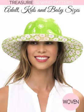 HAT Pattern - Baby, Kids, Adult Sizes - UNISEX