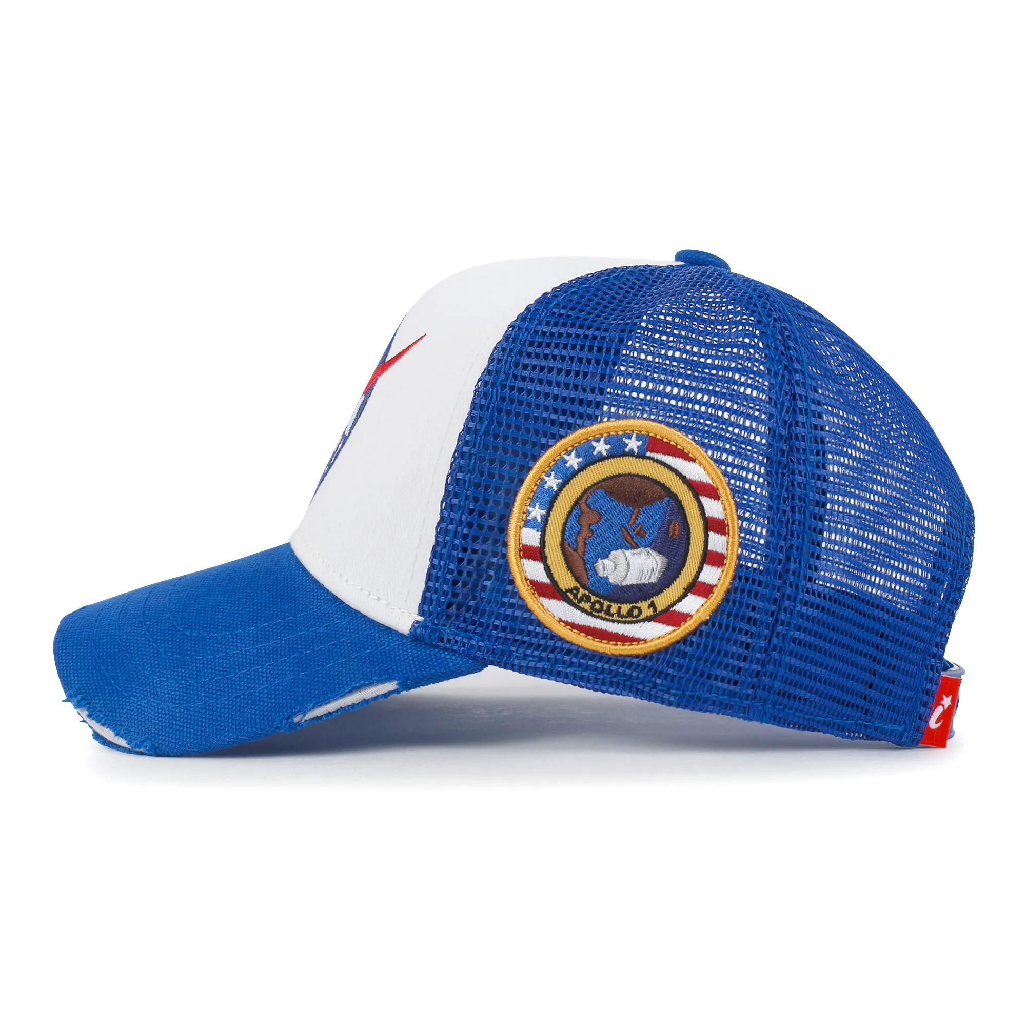 ililily PREMIUM NASA Meatball Logo Embroidery Baseball Cap Apollo 1 Patch Hat M/XL