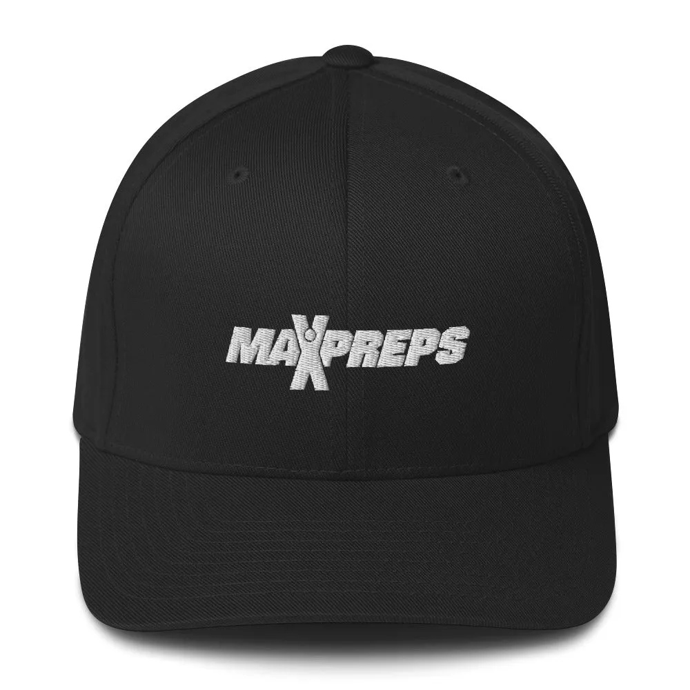 MaxPreps Logo White Embroidered Hat