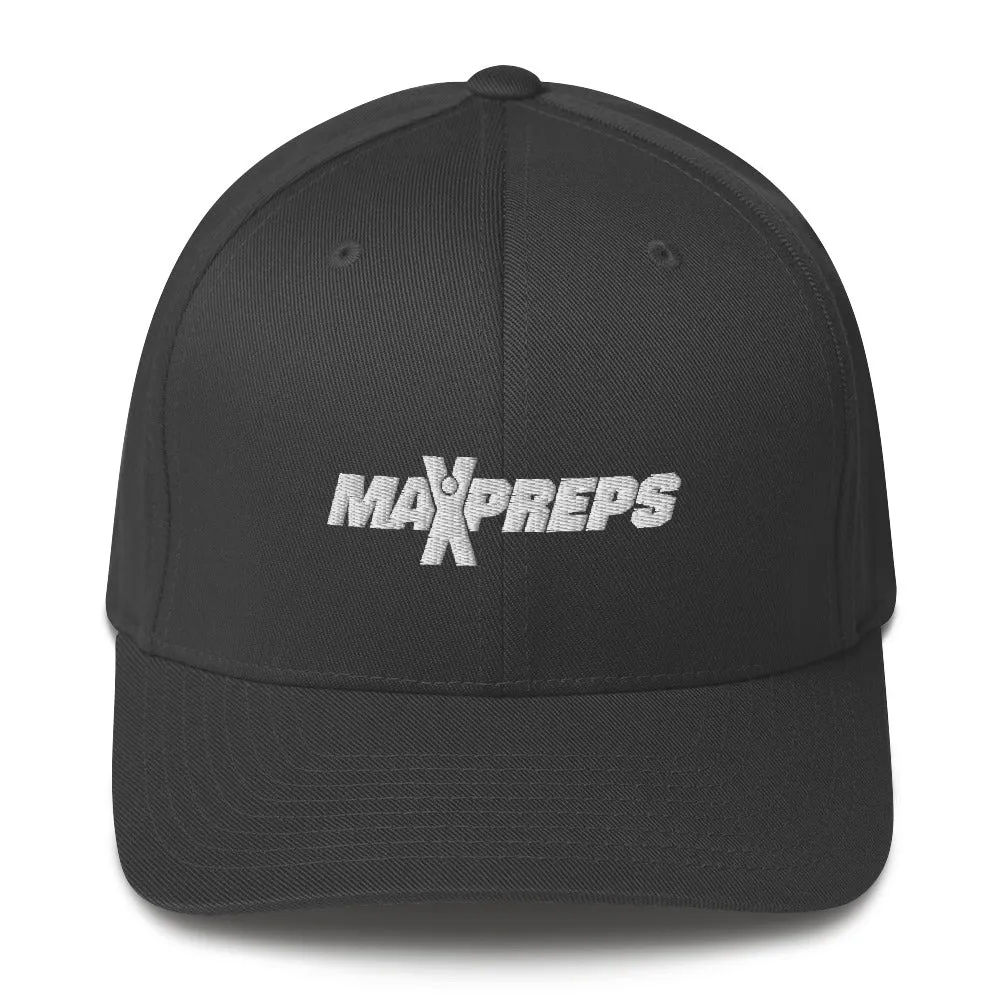 MaxPreps Logo White Embroidered Hat