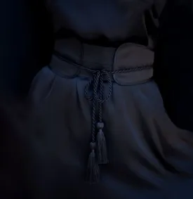 Mineko Wrap Obi Belt with Tassels- 3 Color Options