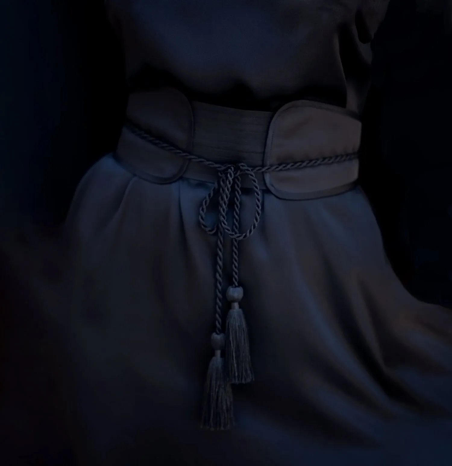 Mineko Wrap Obi Belt with Tassels- 3 Color Options