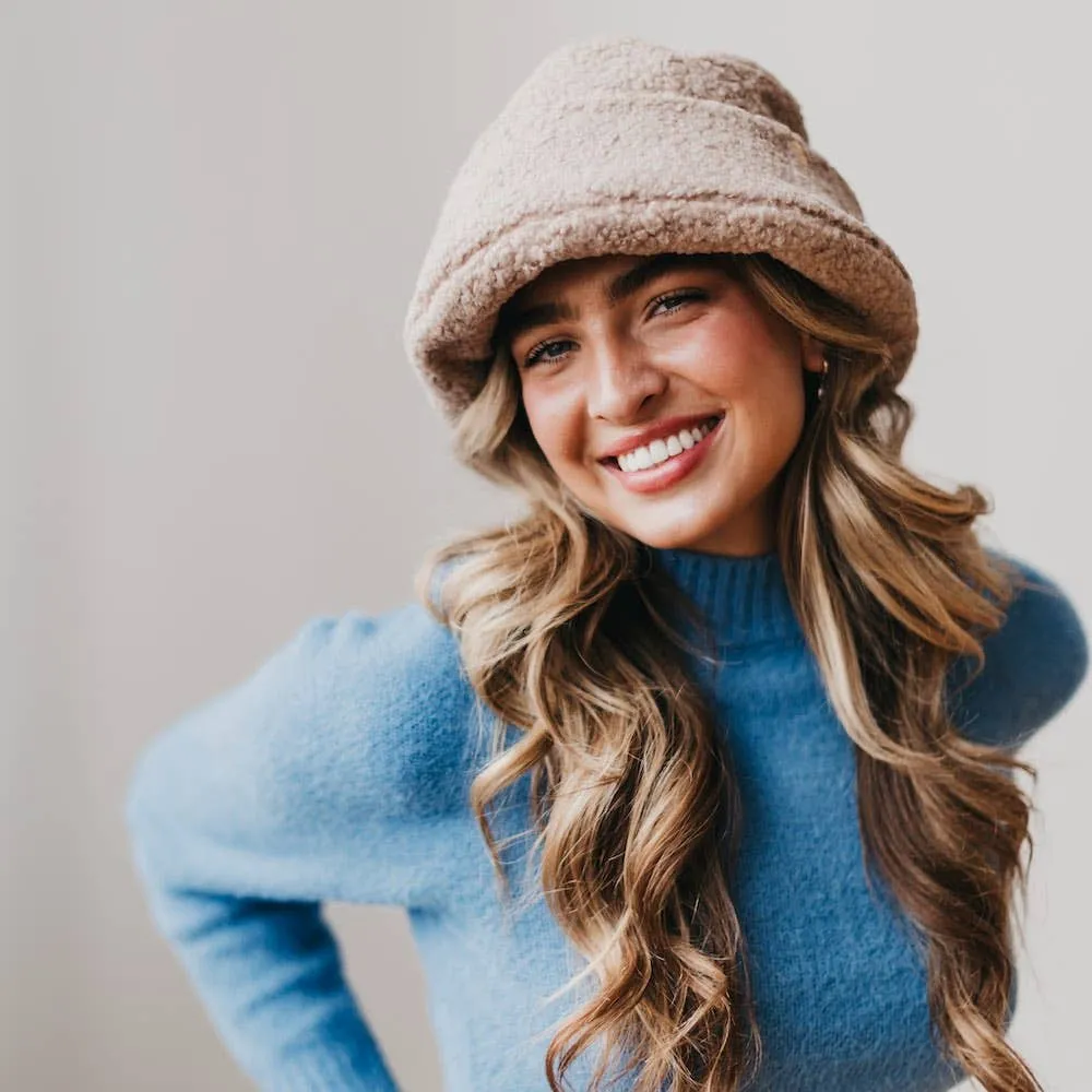 Mocha Sage Sherpa Bucket Hat
