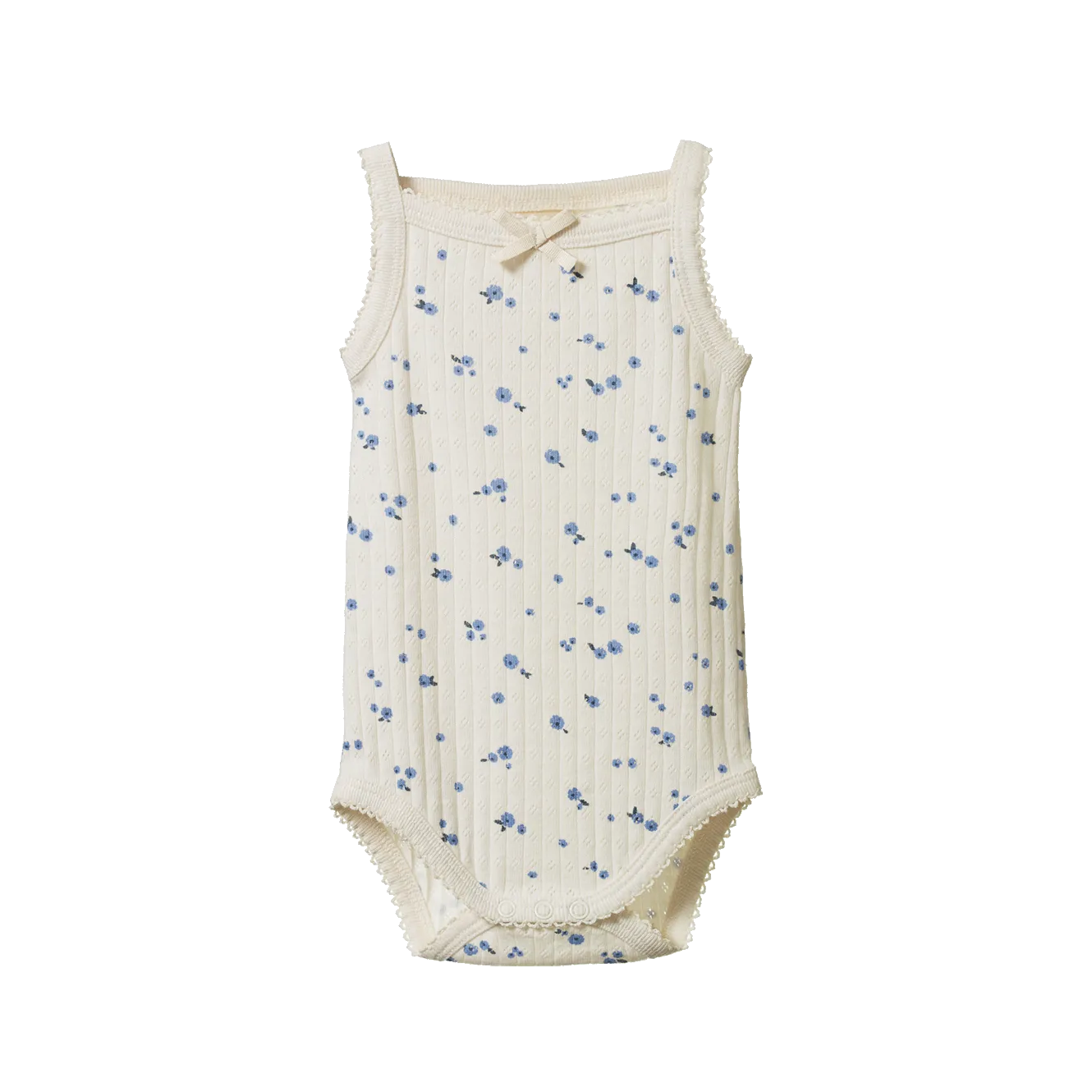 Nature Baby Camisole Bodysuit Pointelle - Daisy Print