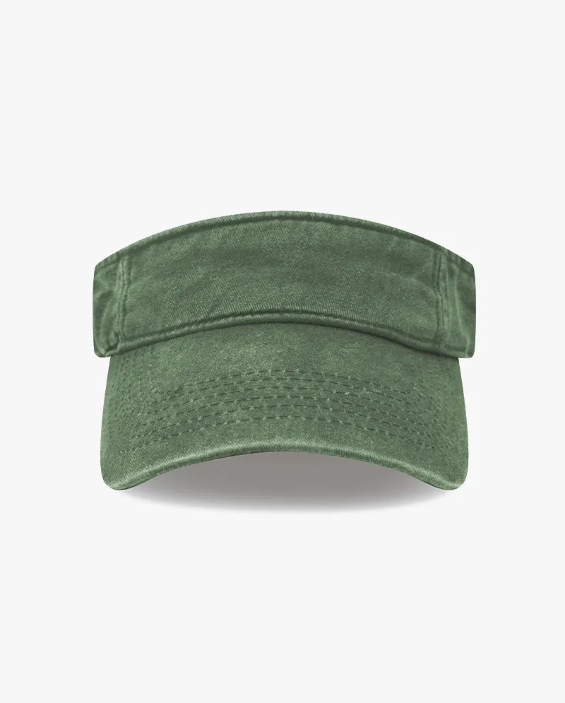 The Hat Depot - Sport Quick adjust Strap Closure Pigment Cotton Visor
