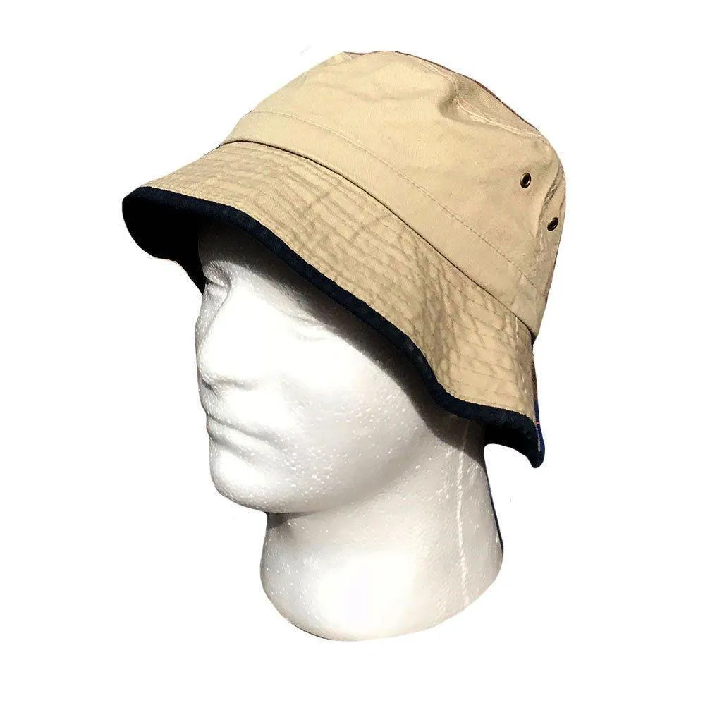 Washed Cotton Bucket Hats Caps With Trim Two Tone Fishermans Beach Hat Unisex