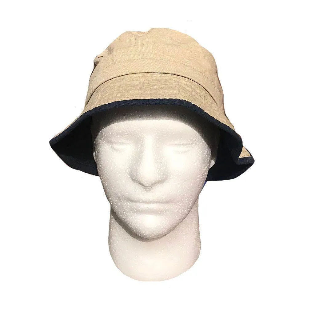 Washed Cotton Bucket Hats Caps With Trim Two Tone Fishermans Beach Hat Unisex
