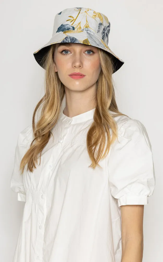 WHU210110 Reversible Floral Print Cotton Bucket Hat