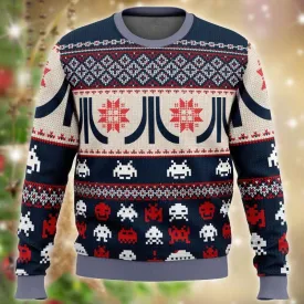 Xmas Classic Atari Logo Ugly Sweater